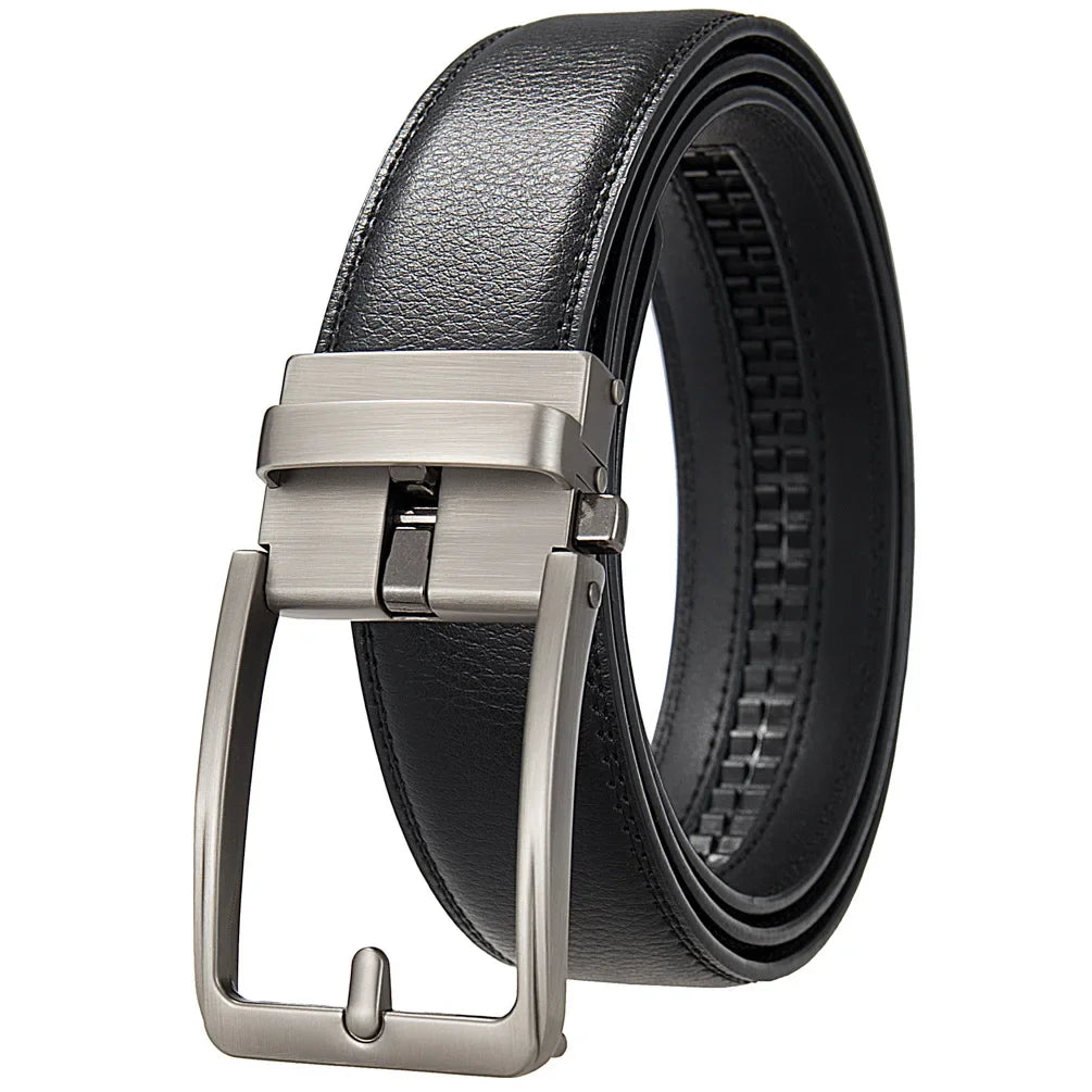 Click Belts for Men Luxury Brand Designer Fashion Automatic Buckle Genuine Leather Men's Jeans High Quality Waist Male Strap